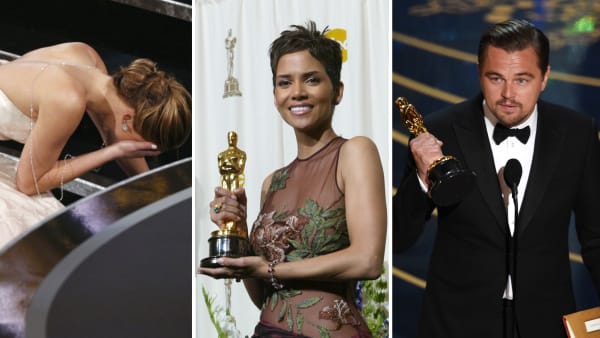 Trappefald, gråd og opråb til klimakamp: Her er 7 historiske Oscar-takketaler