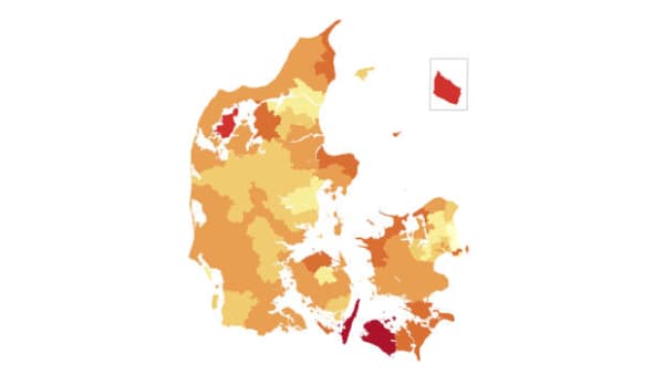 Se kortet: Børn fra Lolland har fire gange større risiko for at dø end børn fra Frederiksberg