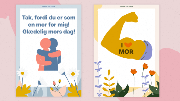 Savner du din mor, plejemor eller bonusmor? Send hende en mors dags-hilsen her